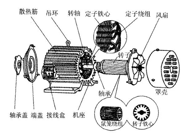 三相異步電動(dòng)機(jī)的六種分類方法及具體分類。